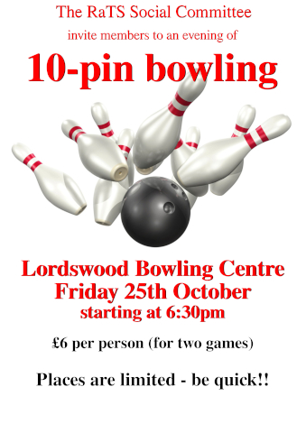 Social event - Bowling evening poster