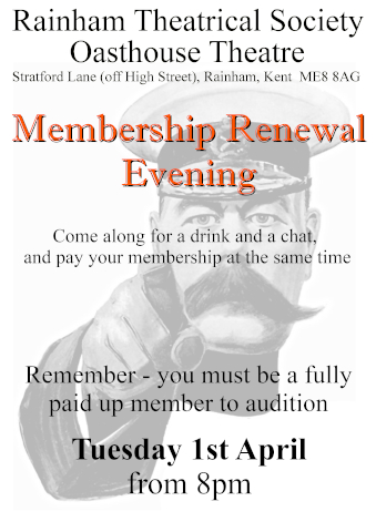 Membership Renewal Evening poster