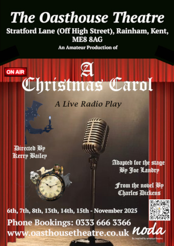 November 2025 - poster for "A Christmas Carol (a live radio play)"